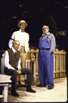 Actors (L-R) Conrad Bain, Allen Williams and George C. Scott in a scene from the Circle in the Square production of the play "On Borrowed Time." (New York)