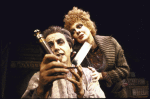 Actors Beth Fowler & Bob Gunton in a scene fr. the Circle in the Square production of the musical "Sweeney Todd." (New York)