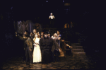 Actor Bob Gunton (Top C) w. cast in a scene fr. the Circle in the Square production of the musical "Sweeney Todd." (New York)