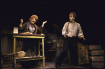 Actors Beth Fowler & Bob Gunton in a scene fr. the Circle in the Square production of the musical "Sweeney Todd." (New York)