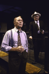 Actors (L-R) Darren McGavin & J. R. Horne in a scene fr. the WPA Theatre's production of the play "The Night Hank Williams Died." (New York)