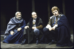 Actors (L-R) John Messenger, Edward Atienza, & Christopher Walken in a scene fr. the American Shakespeare Theatre's production of the play "Henry IV Part 1." (Stratford)