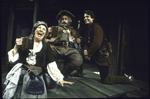 Actors (L-R) Mary Wickes, Roy Dotrice & Chris Sarandon in a scene fr. the American Shakespeare Theatre's production of the play "Henry IV Part 1." (Stratford)