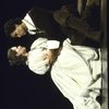 Actors Lisabeth Bartlett & Chris Sarandon in a scene fr. the American Shakespeare Theatre's production of the play "Hamlet." (Stratford)