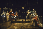 Actors (Front L-C) Michael Allinson & Christopher Walken w. cast in a scene fr. the American Shakespeare Theatre's production of the play "Hamlet." (Stratford)