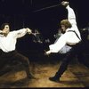 Actors (L-R) Chris Sarandon & Christopher Walken in a scene fr. the American Shakespeare Theatre's production of the play "Hamlet." (Stratford)
