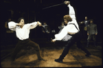 Actors (L-R) Chris Sarandon & Christopher Walken in a scene fr. the American Shakespeare Theatre's production of the play "Hamlet." (Stratford)