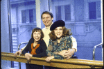 Actors (L-R) Imogene Coca, John Cullum & Madeline Kahn in a rehearsal shot fr. the Broadway musical "On the Twentieth Century." (New York)