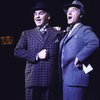 Actors (L-R) Dean Dittman & George Coe in a scene fr. the Broadway musical "On the Twentieth Century." (New York)