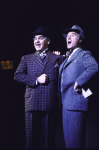 Actors (L-R) Dean Dittman & George Coe in a scene fr. the Broadway musical "On the Twentieth Century." (New York)