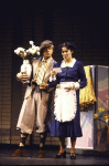 Actors Judy Kaye & George Lee Andrews in a scene fr. the Broadway musical "On the Twentieth Century." (New York)