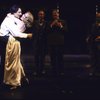 Actors Madeline Kahn & John Cullum in a scene fr. the Broadway musical "On the Twentieth Century." (New York)