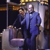 Actors (L-R) John Cullum & Tom Batten in a scene fr. the Broadway musical "On the Twentieth Century." (New York)