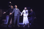Actors (L-R) Dean Dittman, George Coe, Imogene Coca & John Cullum in a scene fr. the Broadway musical "On the Twentieth Century." (New York)