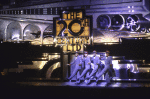 Actors (L-R) Quitman Fludd III, Keith Davis, Joseph Wise & Ray Stephens in a scene fr. the Broadway musical "On the Twentieth Century." (New York)