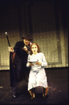Actors Judy Kaye & John Cullum in a scene fr. the replacement cast of the Broadway musical "On the Twentieth Century." (New York)