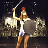 Actress Judy Kaye in a scene fr. the replacement cast of the Broadway musical "On the Twentieth Century." (New York)