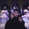 Actors (L-R) Cynthia Meryl, Jeanie Bowers (rear), Raul Julia & Kim Criswell in a scene fr. the Broadway musical "Nine." (New York)