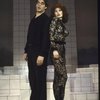 Actors Anita Morris & Raul Julia in a scene fr. the Broadway musical "Nine." (New York)