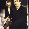 Actors Karen Akers & Raul Julia in a scene fr. the Broadway musical "Nine." (New York)