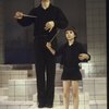 Actors (L-R) Raul Julia & Cameron Johann in a scene fr. the Broadway musical "Nine." (New York)