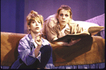 Actresses (L-R) Ellen Greene & Pamela Wiggins in a scene fr. the WPA Theatre's production of the play "Starting Monday." (New York)