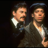 Actor Victor Garber (L) as John Wilkes Booth and Terrence Mann as Leon Czolgosz (Pres. McKinley's killer) in Stephen Sondheim musical "Assassins".