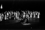 New York City Ballet production of "Firebird" showing wedding scene with Francisco Moncion and Una Kai, choreography by George Balanchine (New York)