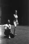 New York City Ballet production of "Afternoon of a Faun" rehearsal with Allegra Kent and Francisco Moncion, choreography by Jerome Robbins (New York)