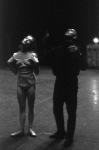 New York City Ballet production of "Afternoon of a Faun" Jerome Robbins rehearses Allegra Kent, choreography by Jerome Robbins (New York)