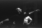 New York City Ballet production of "Afternoon of a Faun" Jerome Robbins rehearses Francisco Moncion, choreography by Jerome Robbins (New York)