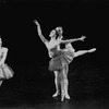 New York City Ballet production of "Pas de Trois" (Pas de Trois II, Glinka) with Melissa Hayden, Patricia Wilde and Jonathan Watts, choreography by George Balanchine (New York)