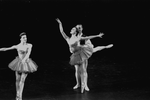 New York City Ballet production of "Pas de Trois" (Pas de Trois II, Glinka) with Melissa Hayden, Patricia Wilde and Jonathan Watts, choreography by George Balanchine (New York)