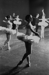 New York City Ballet production of "Symphony in C" with Nancy Reynolds in foreground, choreography by George Balanchine (New York)