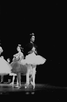 New York City Ballet, Maria Tallchief waits for entrance in "Gounod Symphony", choreography by George Balanchine (New York)