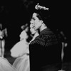 New York City Ballet, Maria Tallchief waits for entrance in "Gounod Symphony", choreography by George Balanchine (New York)