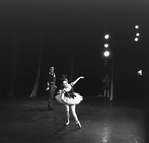 New York City Ballet production of "Stars and Stripes" with Allegra Kent and Jacques d'Amboise, choreography by George Balanchine (New York)