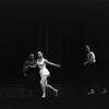 New York City Ballet production of "Square Dance" with Patricia Wilde and NIcholas Magallanes taking bow after performance, choreography by George Balanchine (New York)