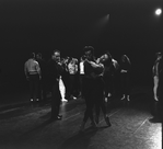 New York City Ballet production of "Orpheus" George Balanchine rehearses Maria Tallchief and Nicholas Magallanes, choreography by George Balanchine (New York)