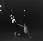 New York City Ballet production of "Apollo" rehearsal Jacques d'Amboise and Maria Tallchief, choreography by George Balanchine (New York)