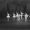 New York City Ballet production of "Divertimento No. 15" with Michael Lland and Roy Tobias (front) and Jillana, Susan Borree, Patricia Wilde, Jonathan Watts, Judith Green and Allegra Kent, choreography by George Balanchine (New York)