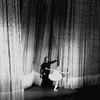 New York City Ballet production of "Swan Lake" Melissa Hayden and Jacques d'Amboise take a bow in front of curtain, choreography by George Balanchine (New York)