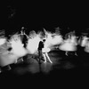 New York City Ballet production of "Swan Lake" Melissa Hayden and Jacques d'Amboise with action-blur corps de ballet, choreography by George Balanchine (New York)