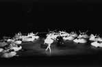 New York City Ballet production of "Swan Lake" Melissa Hayden and Jacques d'Amboise with corps de ballet, choreography by George Balanchine (New York)