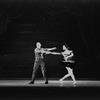 New York City Ballet production of "Variations from Don Sebastian", George Balanchine rehearsing Melissa Hayden and Jonathan Watts, choreography by George Balanchine (New York)