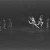 New York City Ballet production of "Panamerica" Marlene Mesavage in leap, choreography by George Balanchine, Gloria Contreras, Jacques d'Amboise, Francisco Moncion and John Taras (New York)