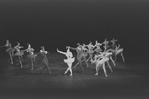 New York City Ballet production of "Fanfare" with Jillana as Harp, choreography by Jerome Robbins (New York)