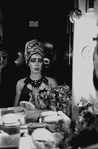 New York City Ballet production of "The Prodigal Son" with Diana Adams at mirror in dressing room, choreography by George Balanchine (New York)
