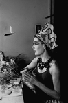 New York City Ballet production of "The Prodigal Son" with Diana Adams at mirror in dressing room, choreography by George Balanchine (New York)