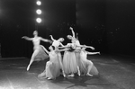 New York City Ballet production of "Serenade" with Allegra Kent in backbend and Patricia Wilde in leap, choreography by George Balanchine (New York)